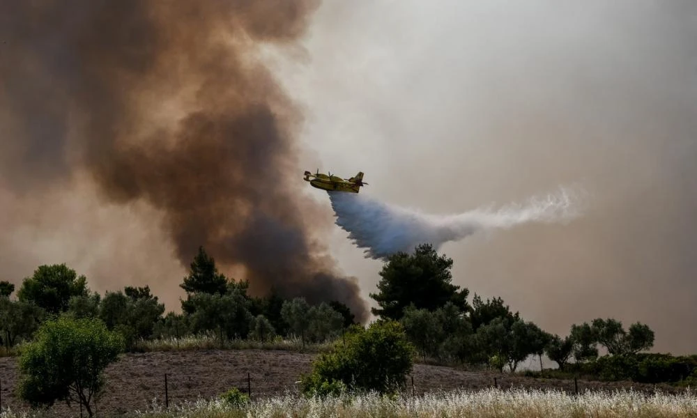 Φωτιά ξέσπασε στα Τζουμέρκα - Σηκώθηκαν και εναέρια μέσα